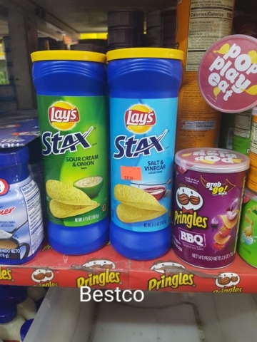 Frito Lay Stax on the shelf